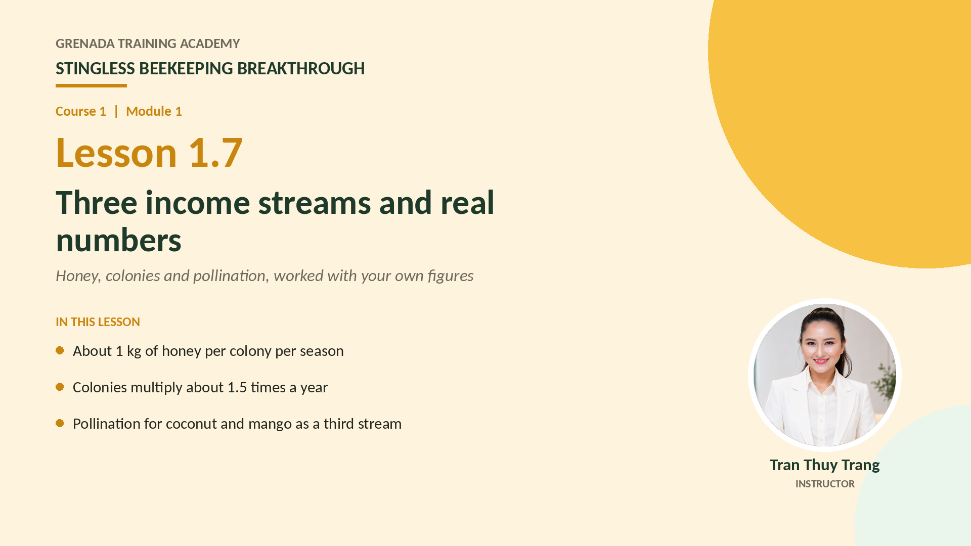 Course 1 - Stingless Beekeeping Breakthrough, Philippine Edition