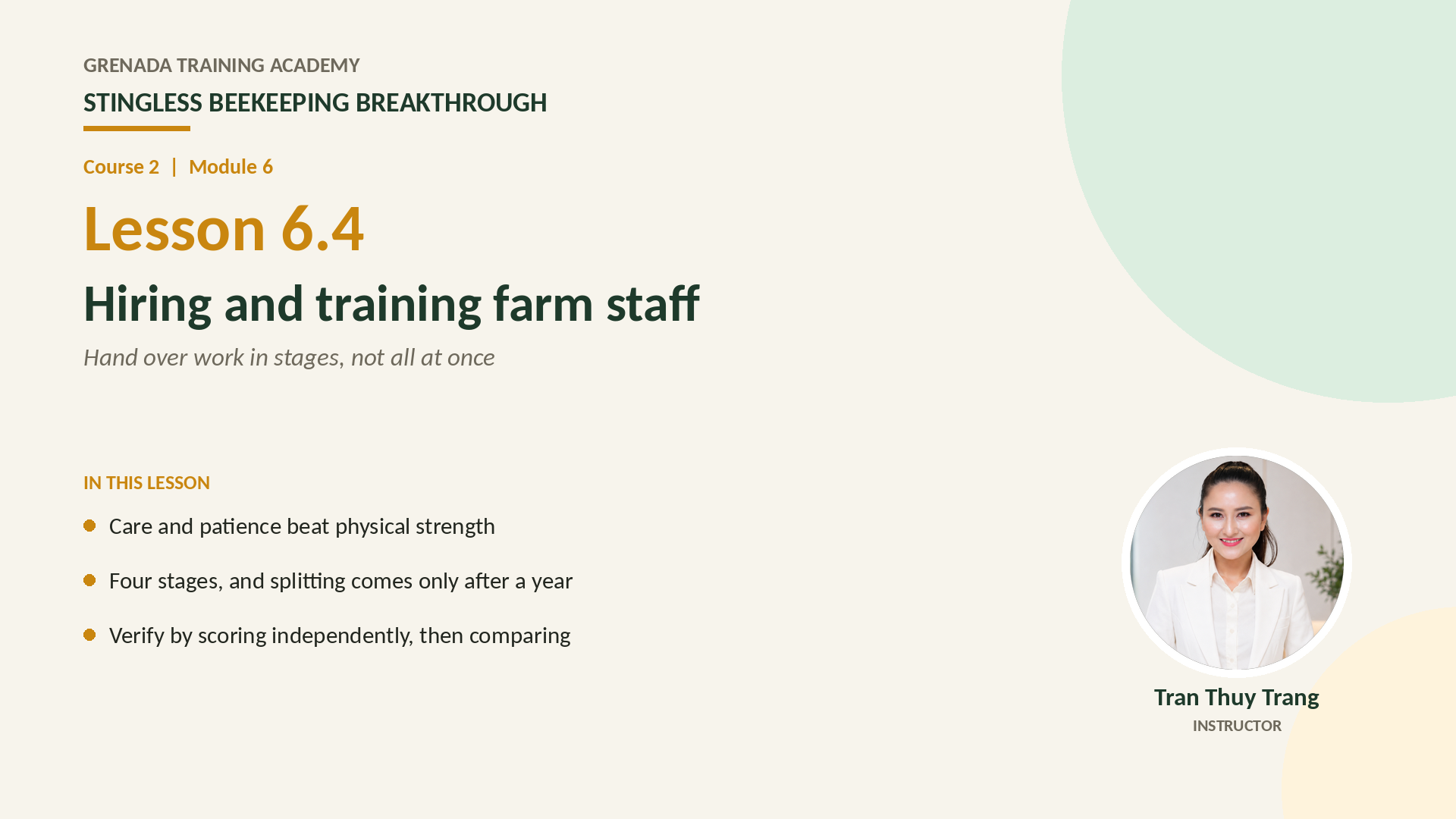 Course 2: Stingless Beekeeping Breakthrough, Philippine Edition: More Honey — More Colonies — Grow the Farm